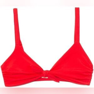 Mara Hoffman Ciara Bikini Top in Red